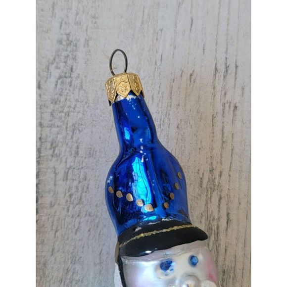 Poland Blown glass soldier Nutcracker backpack glitter ornament Xmas decor - Picture 4 of 11